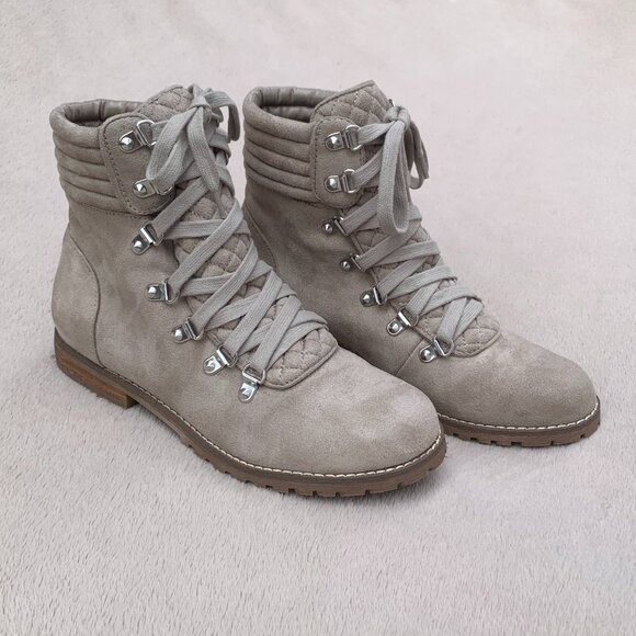 Carlos By Carlos Santana Donna Faux Suede Lace Up Booties Sz8 - Picture 4 of 16